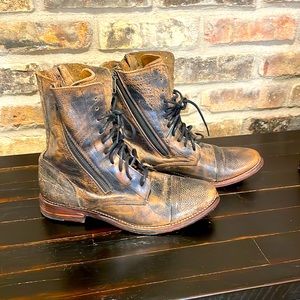 BEDSTU REAL LEATHER BOOTS! Worn once! Size 8.